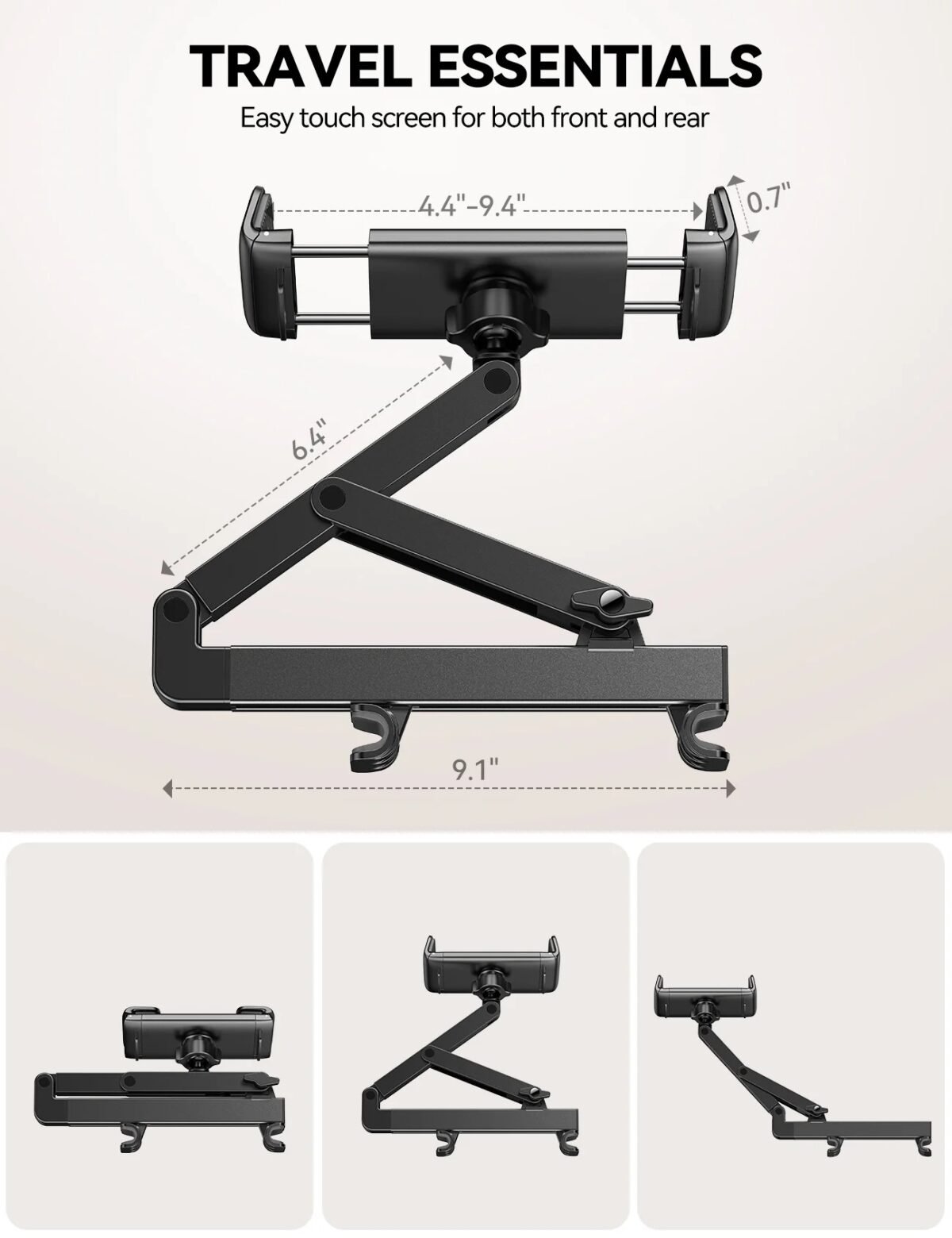 Joyroom JR-ZS433 Car Headrest Tablet Mount Holder - Image 2