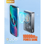 Moxom PB59 Wireless Power Bank 10000mAh 22.5W Magnetic Transparent with LCD Screen - Image 2