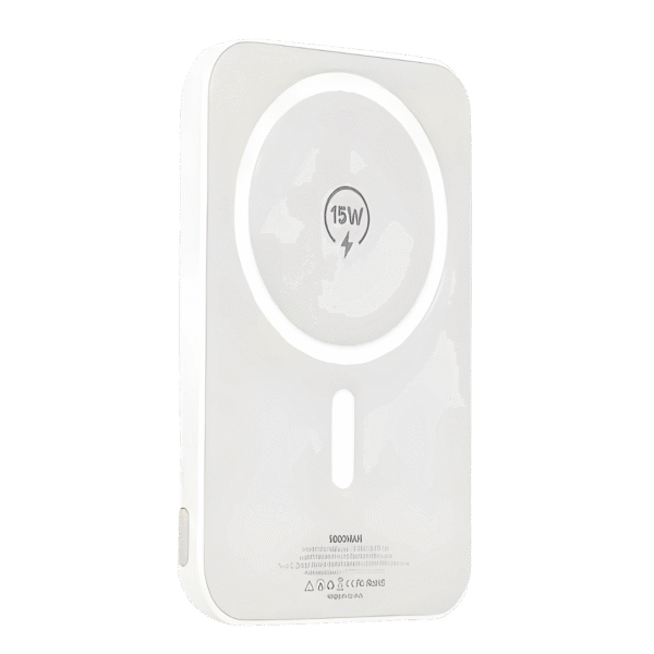 Moxom Magnetic Backup 5000mAh Power Bank White ( MX-PB52 - MX-PB51 )