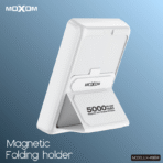 Moxom 5000mAh Magnetic Wireless Power Bank PD20W Transparent LED LX-PB804 White - Image 4