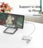 ⁦Yesido OTG Adapter Type-C to USB & PD Quick Charge GS17⁩ - الصورة ⁦3⁩
