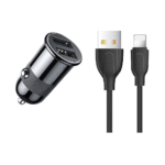 Joyroom 3.1A Mini Dual-Port Fast Charge (Lightining) C-A06 Black