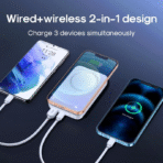 JoyRoom Magnetic Wireless Mini Power Bank 10000 mAh JR-W020 White - Image 5