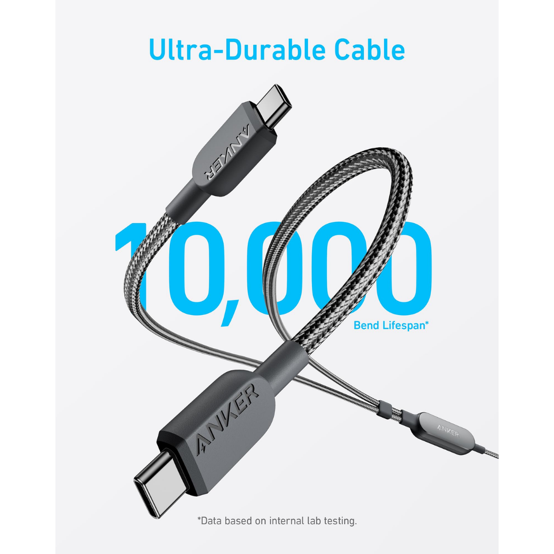 2 ANKER 2IN1 USB-C TO USB-C 1.2METER (BLACK) 140W - Image 2