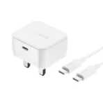 Baseus Palm Fast Charger 1C 20W Adapter With C TO C Cable Mini Size (Warranty Only In Adapter)
