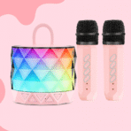 ⁦Wireless Karaoke Speaker K10 with Dual Microphones⁩ - الصورة ⁦4⁩