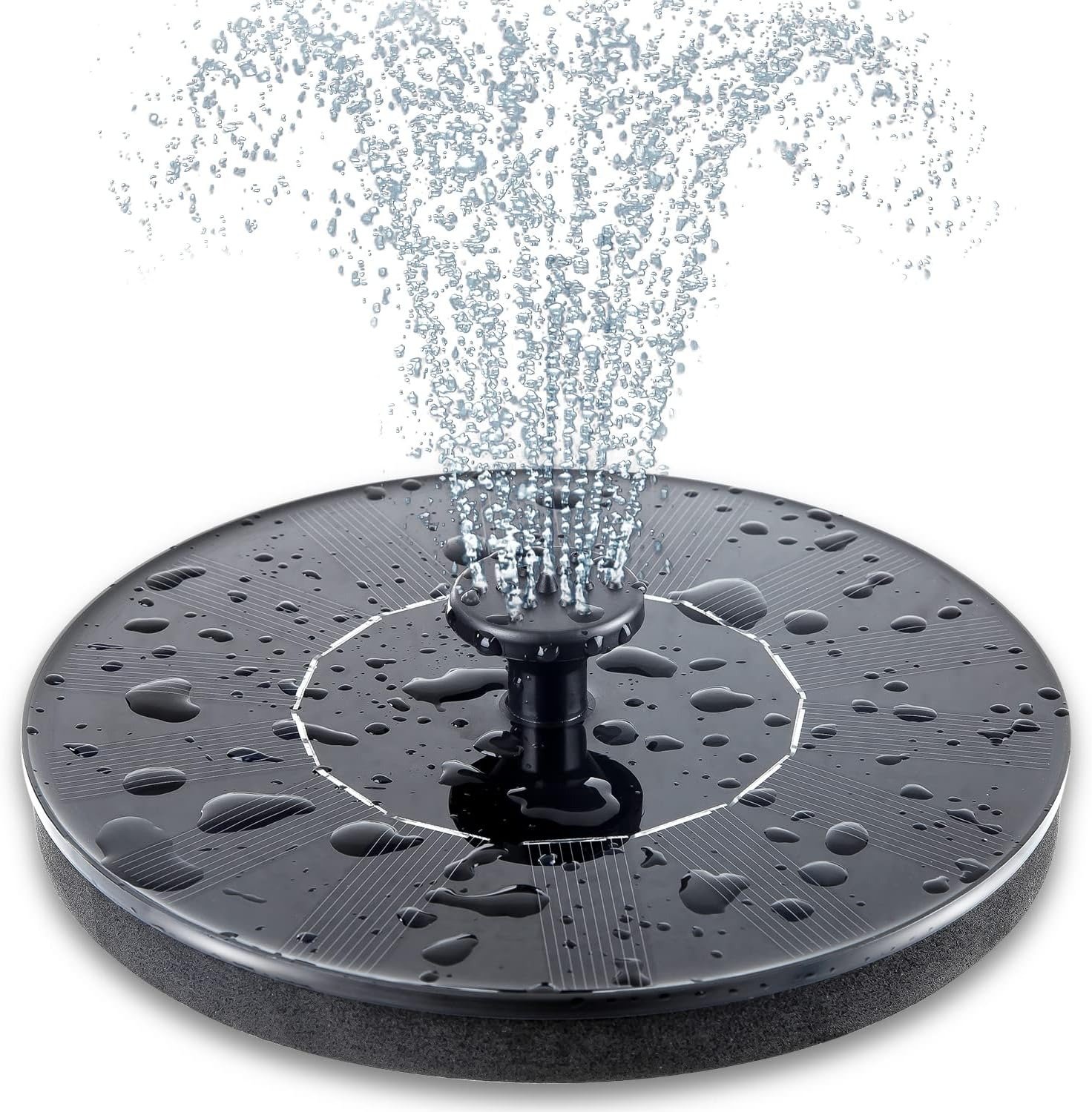 download Solar-Powered Floating Fountain Pump – 6 Nozzles - Image 1
