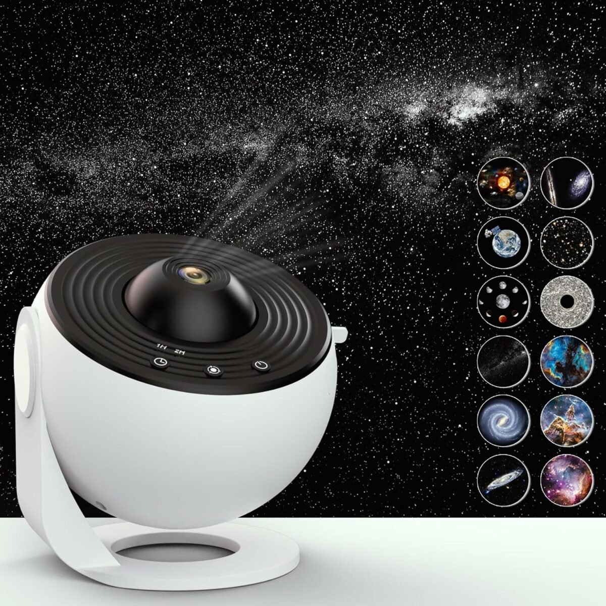 Galaxy Projector with 12 Built-In Film Discs - Image 1