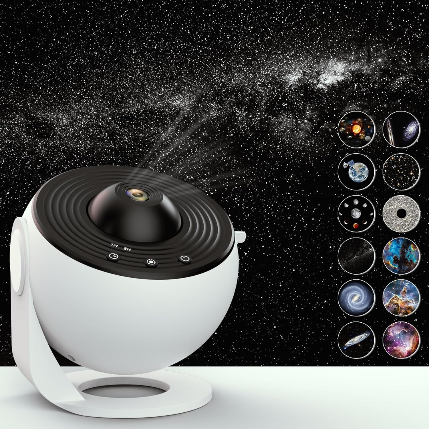 imgi_ Galaxy Projector with 12 Built-In Film Discs - Image 1
