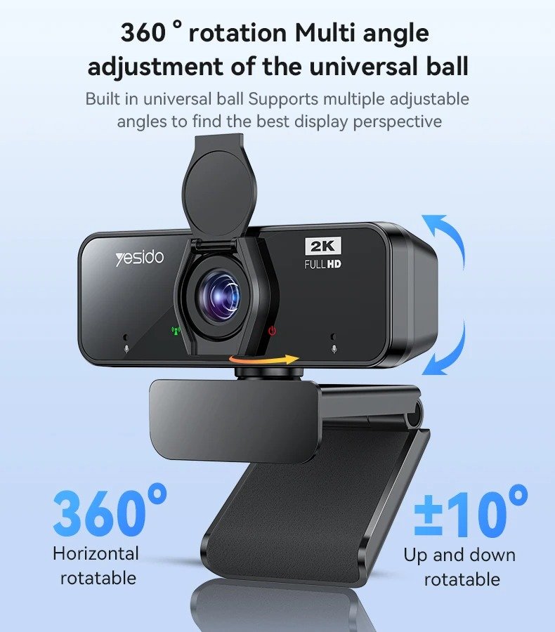 imgi_13_8208009 Yesido USB Webcam 2K HD - Image 3