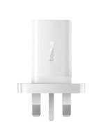 Baseus 40W Dual-Output Fast Charging Adapter USB-C TO USB-C Ports Moon White - الصورة 4