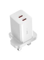 Baseus 40W Dual-Output Fast Charging Adapter USB-C TO USB-C Ports Moon White - الصورة 3