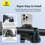 Baseus Professional Anti-Shake Design Bike Phone Mount Holder - Image 3