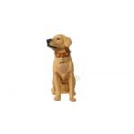 Bluetooth Wireless Speaker Design In The Shape OF White Dog With Bell