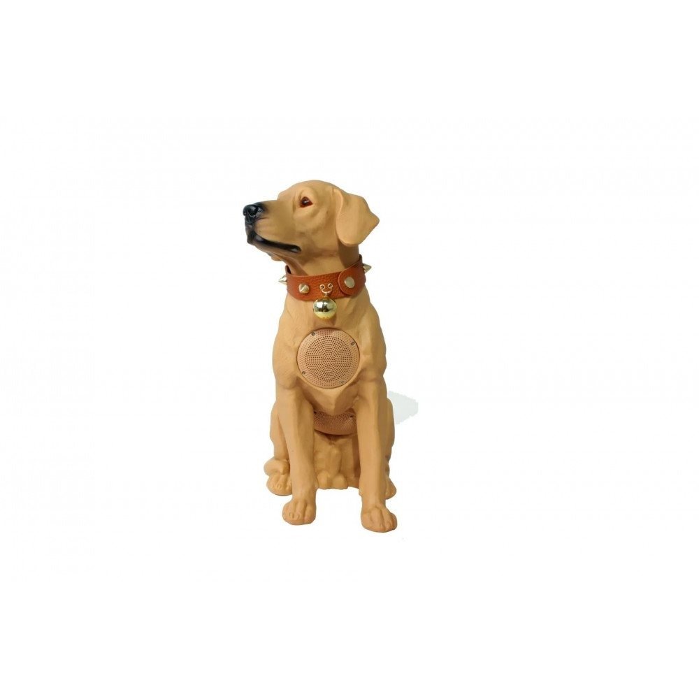 imgi_38_CH-M211M-Dog-4-1000x1000 Bluetooth Wireless Speaker Design In The Shape OF White Dog With Bell - الصورة 1