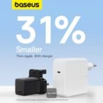 Baseus GaN5 Mini Fast Charger 1C 30W UK - Image 4
