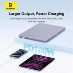 ⁦Baseus PD100W Fast Charging Type-C To Type-C Cable 1Meter⁩ - الصورة ⁦3⁩