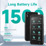 ⁦FICALLO VORMOR Z6 AI Translator Device with Offline Capability and ChatGPT Support⁩ - الصورة ⁦4⁩