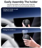 Yesido Vaccum Magnet Cup Holder C227 - Image 5