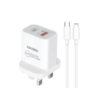 Kakusiga PD20W+QC3.0 Fast Charging Charger Set USB-C To Lightning KSC-594