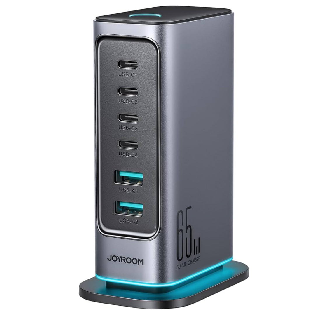 Copy of Mohamed Talabat Template (1080 x 1080) (5) Joyroom 65W Gan Multi-Port Charging Station JR-TCM02 - Image 1