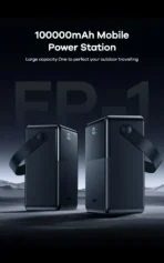 Remax Powerbank 3 Input And 5 Outputs PD27W+QC 22.5W Fast Charging 100000 MAH FP-1 - Image 2