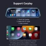 Yesido Carplay Dash Cam 4K HD Resolution 9.66INCH KM24 - Image 3