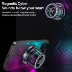 Yesido Wireless Speaker RGB Mini Speaker Strong Magnet YSW32 - Image 3