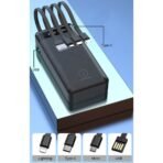 Wuw Powerbank 10000 MAH Comes With 4 Cable Y130 - Image 4
