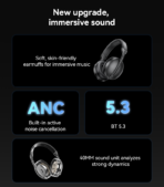 ⁦Yesido Wireless Headphone ANC Noise Cancelling EP008⁩ - الصورة ⁦9⁩