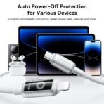 Joyroom 30W PD Auto Power-Off Fast Charging Data Cable Type-C To Lightning (White) S-A55 - Image 5