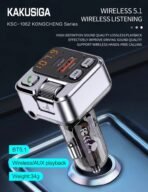 Kakusiga 45W Charging Car Wireless FM Transmitter KSC-1062 - Image 2