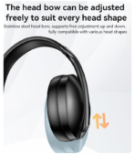 ⁦Yesido Wireless Headphone ANC Noise Cancelling EP008⁩ - الصورة ⁦8⁩