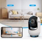 ⁦Kakusiga Indoor PTZ HD Camera 3MP 355 Dual Pan Tilt Design KSC-1125⁩ - الصورة ⁦3⁩