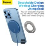 ⁦Baseus Halo Series Foldable Metal Ring Stand 360 Rotation⁩ - الصورة ⁦6⁩