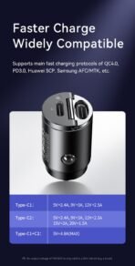 Remax Car Charger 30W PD+QC RCC110 - Image 4