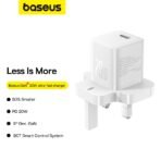 Baseus GaN5 Fast Charger Mini 1C 20W UK - Image 2