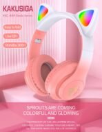 KAKUSIGA Cat Ear Wireless Over-Ear Headphones KSC-839 LED - Image 2