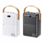 Remax Powerbank 80000 MAH PD 27W+QC 22.5W Fast Charging Black RPP-118