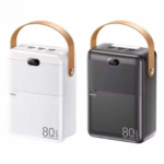 Remax Powerbank 80000 MAH PD 27W+QC 22.5W Fast Charging Black RPP-118