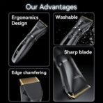 Yesido Hair Clipper IPX5 Waterproof MG09 - Image 2