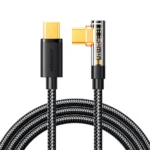 Joyroom 100W Right Angle Fast Charging Cable Type-C to Type-C 1.2m Black S-CC100A6