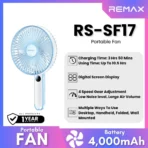 ⁦Remax Multifunctional Portable Fan White SF17⁩ - الصورة ⁦2⁩