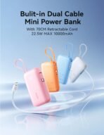 ⁦Joyroom 10000 MAH 35W Mini Powerbank With Built-in Retractable JR-PR2⁩ - الصورة ⁦4⁩