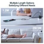 Joyroom 3A Fast Charging Data Cable USB-A to Type-C 2 Meter (White) S-UC027A10 - Image 7