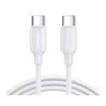 Joyroom Fast Charging Data Cable Type-C To Type-C 60W 1Meter (White) S-CC060A9