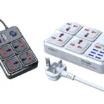 موكسوم 7 منافذ USB + 1 منفذ PD بقوة 20 واط + QC بقوة 18 واط، 2500 واط كحد أقصى، أسود MX-ST15