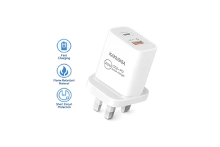 b318c6ec-0113-47ac-937b-214bfe6bf1a5-MxM (1) Moxom Gan 30W Fast Charger USB+PD With Type-C To Type-C Cable LX-HC825 - الصورة 1