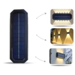 Led Solar Wall Lamp 12 Led Warm Light