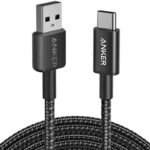 Anker 322 USB-A to USB-C Cable 3ft Nylon Braided White / Black